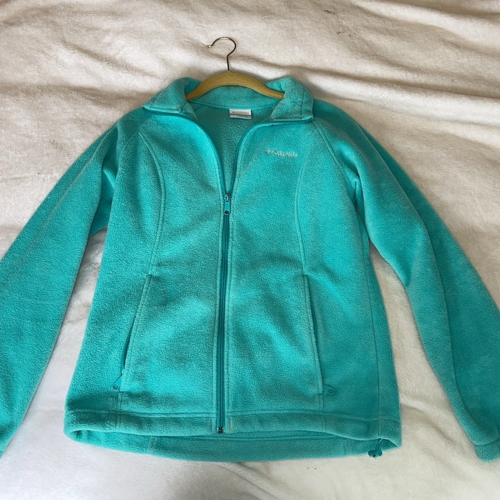 Teal Columbia Fleece Sweatshirt